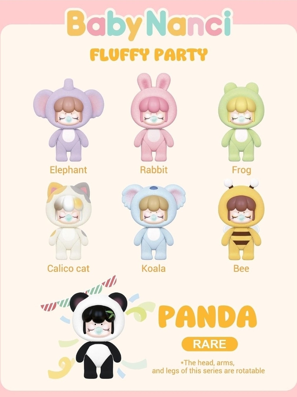 RARE Baby Nanci Fluffy Party Panda - Picture 10 of 11